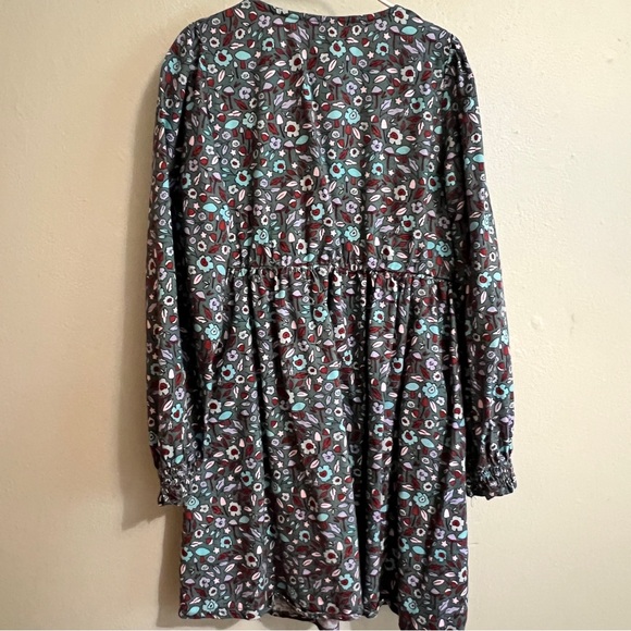 Cat & Jack Floral Long Sleeve Kids Dress - Picture 3 of 3